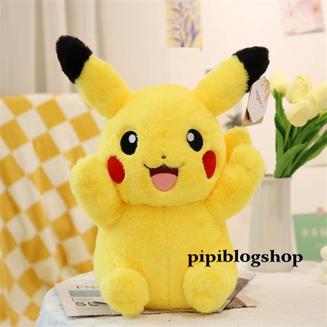 Thú Bông Pikachu Lông Ngắn Mịn 40cm 50cm 60cm Shop Gấu Bông Pipi