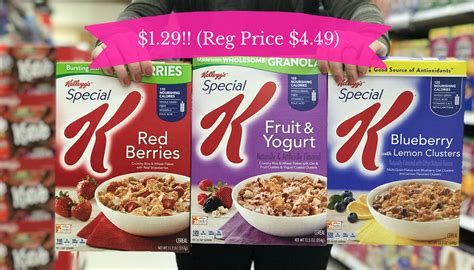 Kelloggs Special K Cereals ONLY 1 29 During Our Kroger Mega Event