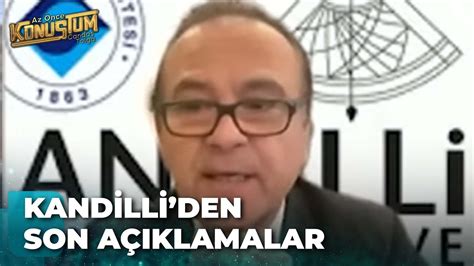 Kandilli Rasathanesi Müdürü Haluk Özener Az Önce Konuştum Deprem Özel