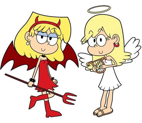 Lori And Leni Angel Or Demon By Mikikimr The Loud House Luna Loud