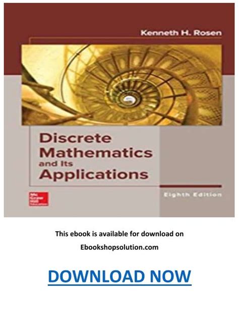 Discrete Mathematics And Its Applications Th Edition Pdf