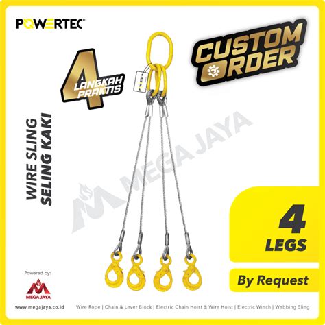 Dapatkan Potongan Harga Untuk Semua Produk Wire Sling 4 Legs