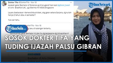 Sosok Dokter Tifa Tuding Ijazah Gibran Palsu Pernah Hina Ganjar