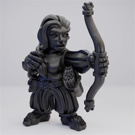 Hot Goblin Halfling Female With Bow A