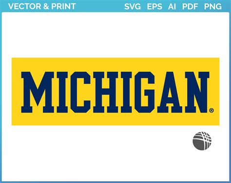 Michigan Wolverines Wordmark Logo College Sports Vector Svg