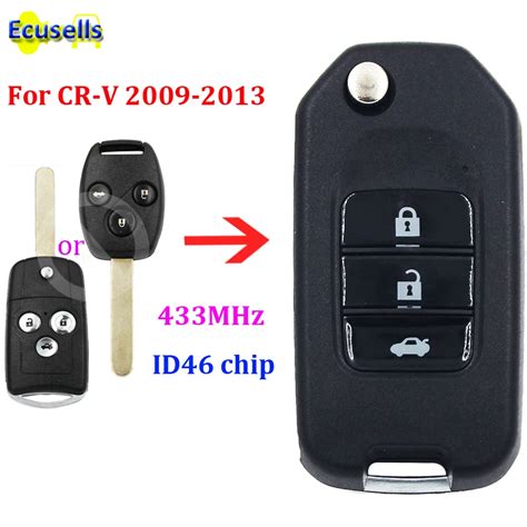 Upgraded Folding Flip Remote Car Key Fob Button Mhz With Id Chip