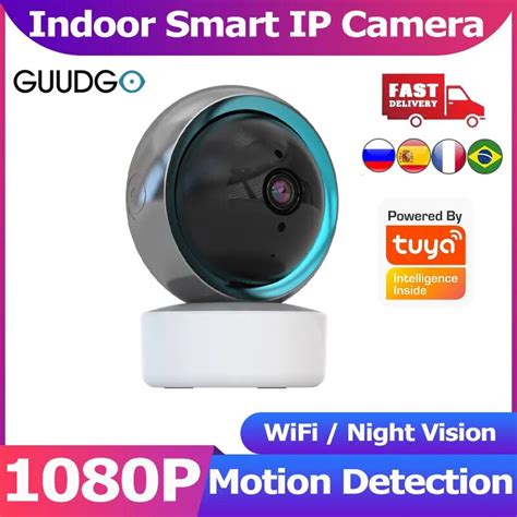 GUUDGO 1080P Tuya WiFi IP Kamera WiFi Kapal Ev G Venlik Kameras Video G