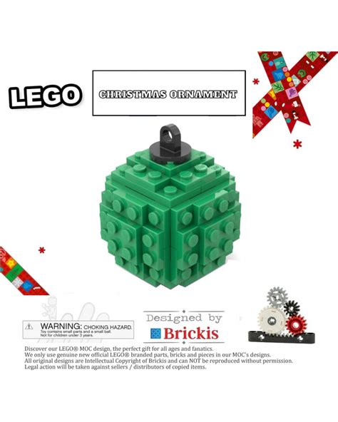 Lego Bola Decorativa Navide A Adorno Navidad Verde