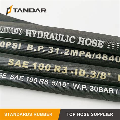 R1AT Wire Braided High Pressure Flexible Hydraulic Rubber Oil Hose