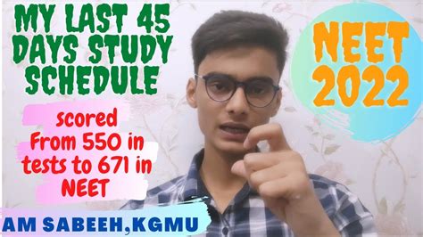 My Last 45 Days Study Schedule And Revision Strategy To Score 650 In