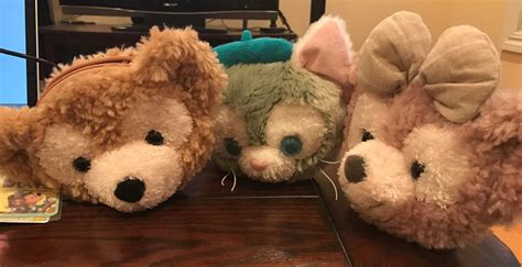 NEW Tokyo Disney Sea Duffy Shelly May And Gelatoni Plush Shoulder Coin