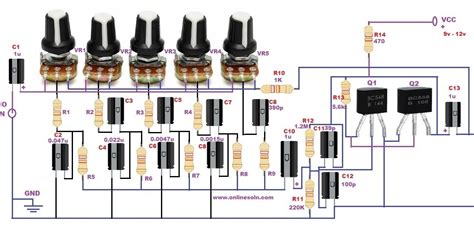 Audio Equalizer Circuit Diagram Audio Equalizer Circuit Diag