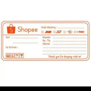 3 Cara Membuat Template Label Pengiriman Online Shop Shopee Ginee