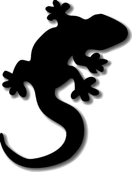 Gecko Silhouette - ClipArt Best