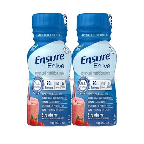 Ensure Enlive Strawberry Advanced Nutrition Shake Fl Oz Instacart