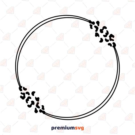 Double Leopard Circle Svg Cut File Premiumsvg