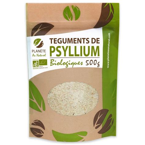 Psyllium Blond Bio 500 g Téguments Complément alimentaire