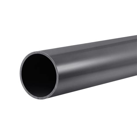 Uxcell Mm Id Mm Od M Dark Grey Pvc Rigid Round Pipe High