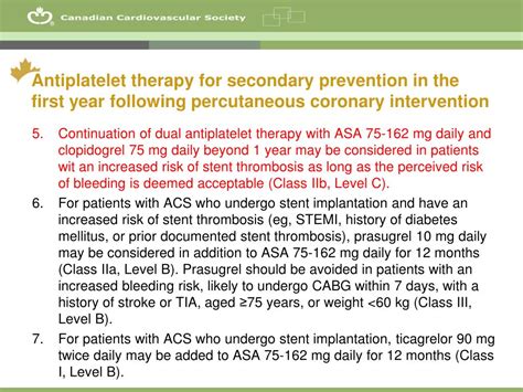 Ppt Antiplatelet Therapy For Secondary Prevention In The First Year