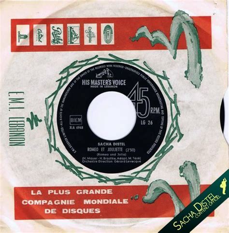 Romeo Et Jouliette Discographie Sacha Distel Official Website