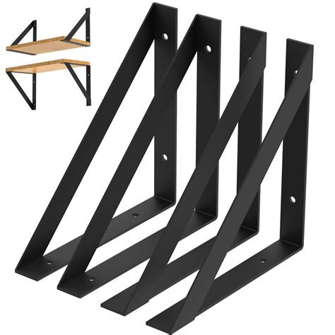 Buy Heavy Duty Shelf Bracket X Inches With Screws Pack Black