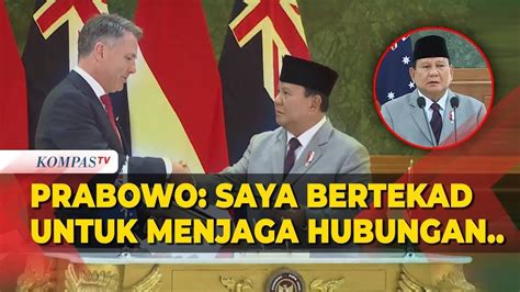 Full Kata Menhan Prabowo Dan Menhan Australia Usai Tandatangani Perjanjian Kerja Sama