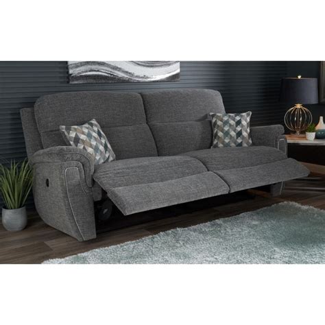 Scs Living Ashton Fabric 3 Seater Power Recliner Sofa By Scs