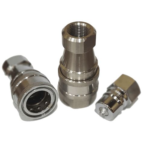 Quick Release Coupling Double Check Valve Double Shut Off Valve Hydraulic Qrc Ss Body Quick