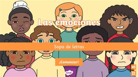 Sopa De Letras Sobre Las Emociones