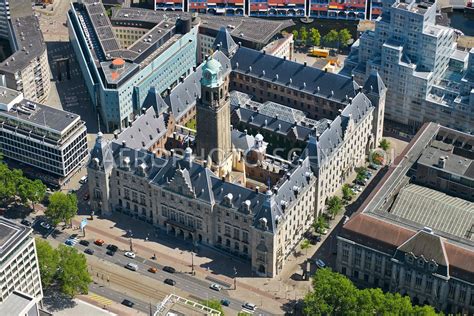 Aerophotostock Rotterdam Luchtfoto Stadhuis Van Rotterdam