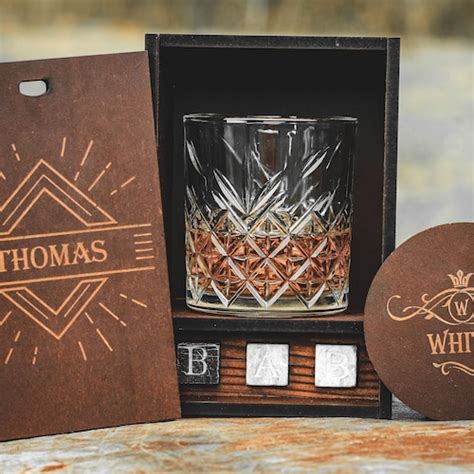 Personalized Whiskey Glass Groomsmen T Custom Rocks Etsy