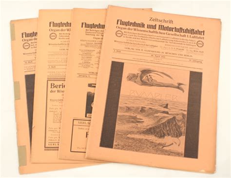 Deutsches Reich Zeitschriften Flugtechnik Und