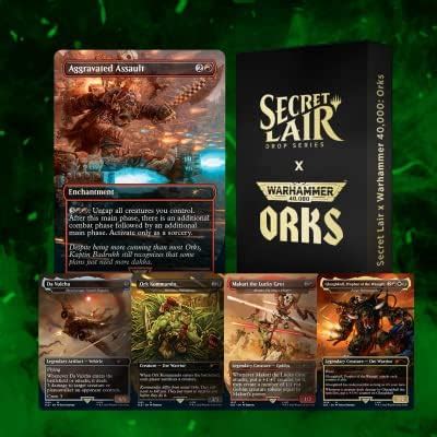 Magic The Gathering Secret Lair Warhammer 40000 Orks edición sin