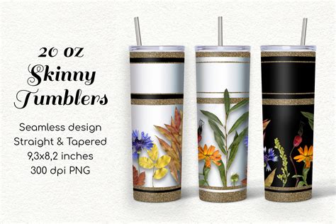 20 Oz Skinny Tumbler Fall Sublimations Graphic By Art Rm Creative Fabrica