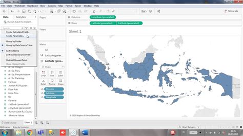 Cara Membuat Peta Rumah Sakit Rujukan Covid 19 Dengan Tableau