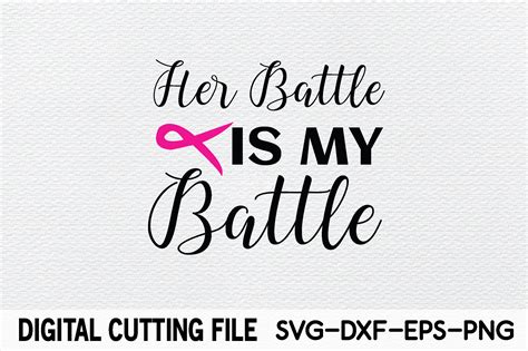 Her Battle Is My Battle Svg Graphic By Svg Design Shop · Creative Fabrica