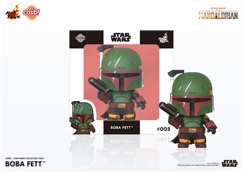 Star Wars The Mandalorian Cosbi Mini Figure Boba Fett Black Cm