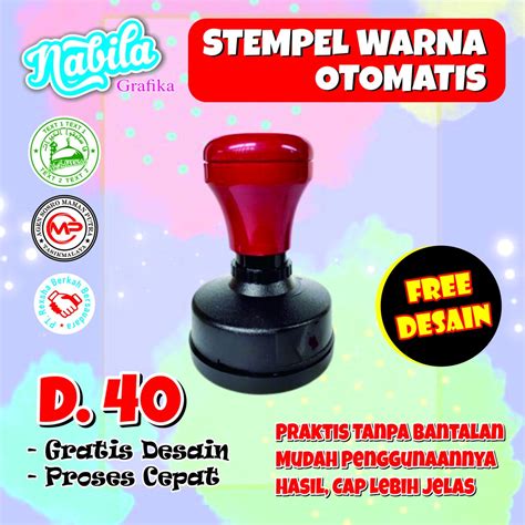 Jual Stempel Custom Ukuran D Stempel Lunas Stempel Nama