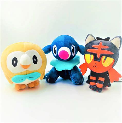 Cm Pokemon Popplio Rowlet Litten Toys Soft Cartoon Doll Gifts For