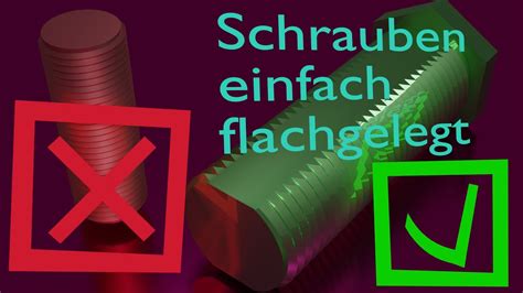 Freecad Stabile Schrauben Drucken Einfach Flach Gelegt YouTube