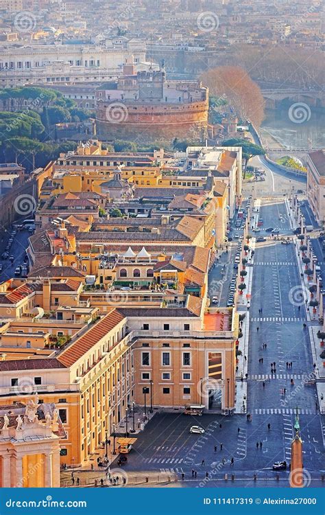 View Of The Historical Center Of Rome From The Height Stock Image