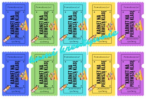 karnet na  klase zestaw kamikreatywnie