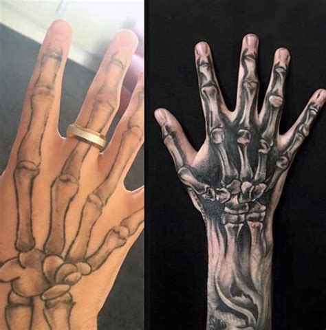 73 Cool Skeleton Hand Tattoo Designs for Men [2023 Guide]