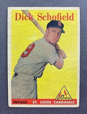 1958 Topps 106 Dick Schofield St Louis Cardinals EBay