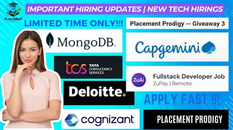 Biggest New Hirings OFF Campus Drive Deloitte Capgemini Cognizant