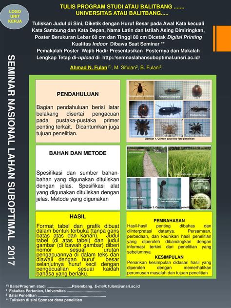 Seminar Nasional Lahan Suboptimal Ppt Download