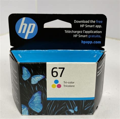 Hp 67 Tri Color Original Ink Cartridge Expires July 2025 Ebay