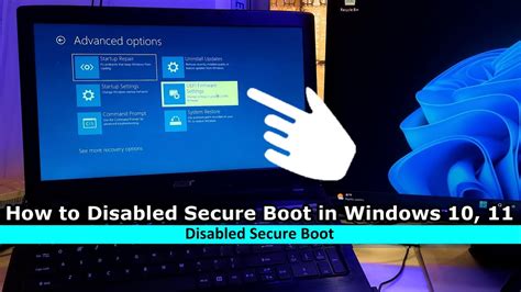 How To Disabled Secure Boot In Windows Youtube