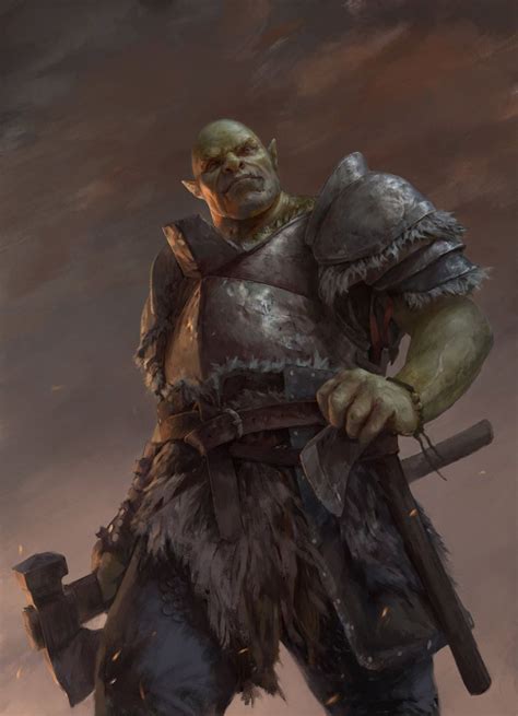 Dnd Race Inspiration Dump Orcs And Other Hard To Love Faces Orc Fighter Orc Warrior Fantasy