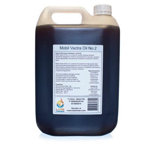 5L Mobil Vactra Oil No.2 ISO VG 68 Slideway Oil #2 5060887200134 | eBay